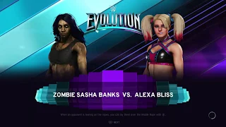 WWE 2K20 Zombie Sasha Banks vs Alexa Bliss