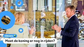 Koning opent tentoonstelling met Gouden Koets