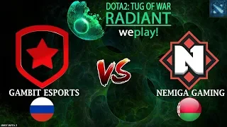 ЭТА БИТВА ДОСТОЙНА ФИНАЛА! | Gambit vs Nemiga (BO3) | WePlay! Dota 2 Tug of War: Radiant