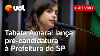 🔴 Tabata Amaral lança pré-candidatura à Prefeitura de São Paulo ao lado de Datena; acompanhe ao vivo