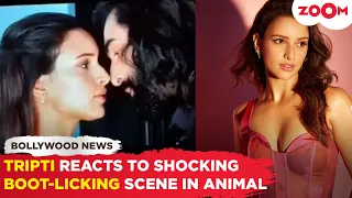 Ranbir Kapoor’s ‘Animal’co-star Triptii Dimri REACTS to CONTROVERSIAL boot-licking scene