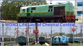 Indian Railways ALCO WDM7 Locomotive Back Bone of MGR Chennai Central