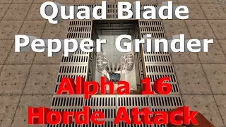 7 Days to Die Alpha 16 Blade Trap Day 35 Horde Attack