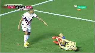 Fractura de tobillo de Santiago Arias   Colombia vs Venezuela [TERRIBLE 6 MESES DE BAJA]