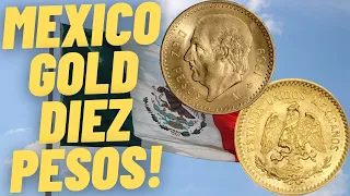 Mexico Gold 10 Diez Pesos! One More Step Towards A Full Mexico Pesos Line Of Gold! Unboxing Review!