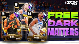 How To Get *FREE* DARK MATTERS In 2K24 MyTEAM Mobile