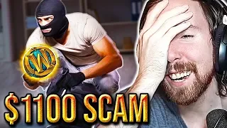 SCAMMED! A͏s͏mongold Reacts To $1100 Mythic Boost Scam