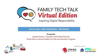 Family Tech Talk Night USA – Oct 20, 2021