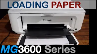 Canon Pixma MG3600 Loading Paper !!