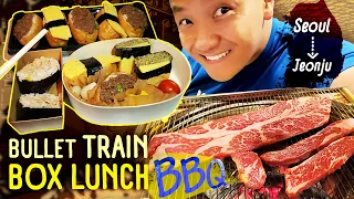 Korean BBQ BREAKFAST & BULLET TRAIN Box Lunch Seoul to Jeonju South Korea