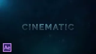 Создание текстовых 3D титров в After Effects (Cinematic 3D Title Text in After Effects)