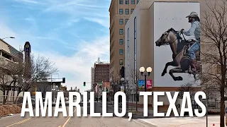 Amarillo, Texas! Drive with me through a Texas town!