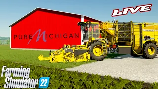 🔴 Michigan Farms Map First Look | Farming Simulator 22