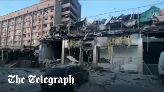 Ukraine war: Russian missile strike hits restaurant in Kramatorsk