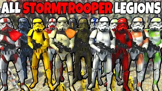 ALL Stormtrooper Legions BATTLE ROYALE! - Men of War: Star Wars Mod Battle Simulator