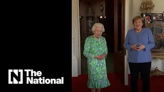 Merkel meets Queen Elizabeth at Windsor Castle