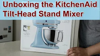 Unboxing the @kitchenaid  Tilt Head Stand Mixer