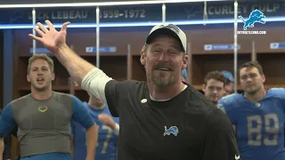 Lions vs. Cardinals: Postgame locker room celebration