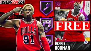 FREE ASCENSION REWARD INVINCIBLE DENNIS RODMAN GAMEPLAY! SHOULD HE MAKE YOUR SQUAD? NBA 2K21 MyTEAM