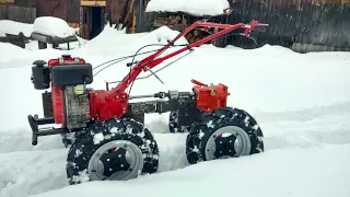 ZMT 4x4 mini tractor Самый первый тест драйв (полноприводной мотоблок)