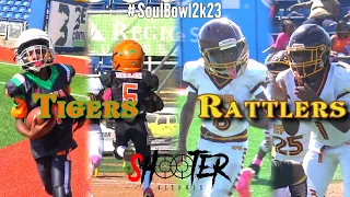 😱 #SoulBowl2k23 Double Header!?! A&G vs SYSA 6U AND 10U Full Football Game Highlights 2023 #sports