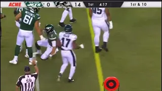 Zach Wilsons scary injury against the Eagles