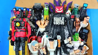 Tv man devil vs speaker man broken | unboxing skibidi toilet,titan camera action figure dob yes