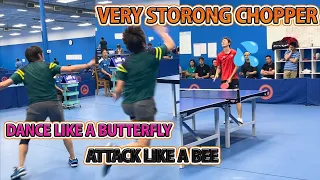【Table Tennis】Strong Iron Chopper! VS Li Kewei!