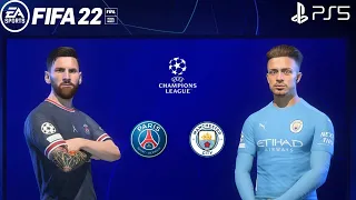 FIFA 22 - psg vs Manchester city | Gameplay | PlayStation 4 slim.