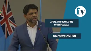 Acting Prime Minister, Aiyaz Sayed-Khaiyum