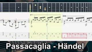 Passacaglia - Georg Friedrich Handel - Guitar TAB