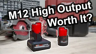 Milwaukee M12 2.5Ah and 5Ah High Output Battery Review and Performance Test