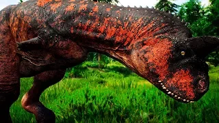 Carnotauro Red, Tiranossauro Rex Atacou Meu Novo Amigo! Sucho Raivoso | The Isle Survival | (PT/BR)