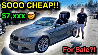 You Will NOT Believe How CHEAP My Salvage Auction 2011 BMW E93 M3 Cost Me! (Part 5)