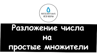 6. Разложение числа на простые множители. Математика 6 класс