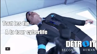 Tout les fin a la tour cyberlife -  Detroit become Human