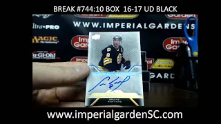 *SUPER MOJO* CASE BREAK #744 MAIN: 10 BOX CASE BREAK 16-17 UD BLACK HOCKEY NHL