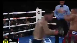 George Kambosos JR disrespect Teofimo Lopez with a brutal Punchs to the face | Replay in Slow Mo