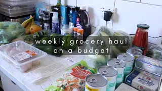 australian coles & aldi grocery haul + meal plan