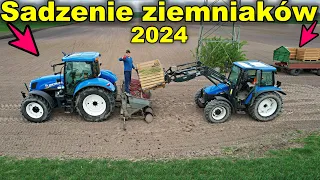 Sadzenie ziemniaków 2024 | Pierwsze sadzenie New Hollanda | Zobacz jakie odmiany i parametry pracy!