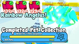 Made Rainbow Angelus Mythical! Completed Pet Collection! - Pet Simulator X Roblox