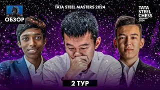 🇳🇱 Супертурнир Tata Steel Chess Masters 2024 в Вейк-Ан-Зее. Обзор 2 тура: Победила дружба