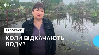 «Як на болоті вже стало»: жителі Басів хочуть знати, коли відкачають воду з їхніх городів