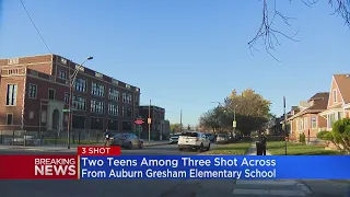 Three brothers, including two teens, shot across the street from Auburn Gresham Elementary School