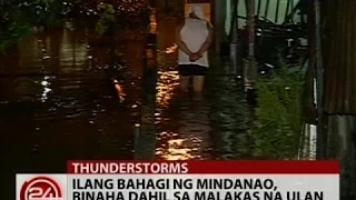 24Oras: Ilang bahagi ng Mindanao, binaha dahil sa malakas na ulan