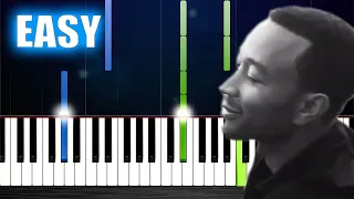 John Legend - All of Me - EASY Piano Tutorial