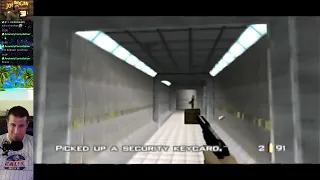 Bunker 1 - Secret Agent - 0:27 - GoldenEye 007 Speedrun on N64 Console