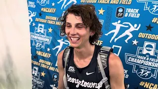 Parker Stokes after winning 2024 NCAA steeple final