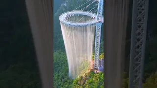 Huangtengxia Glass Corridor #china #waterfall #heaven #travel #beautiful