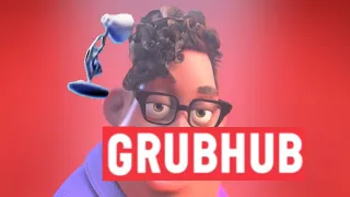 GrubHub Commercial but it includes the Pixar Lamp